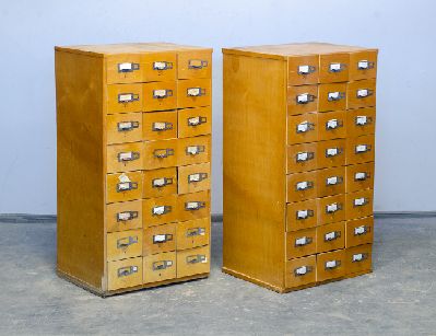 Старинные картотеки