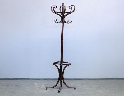 Антикварная венская напольная вешалка Тонет