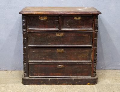 Антикварный ореховый комод