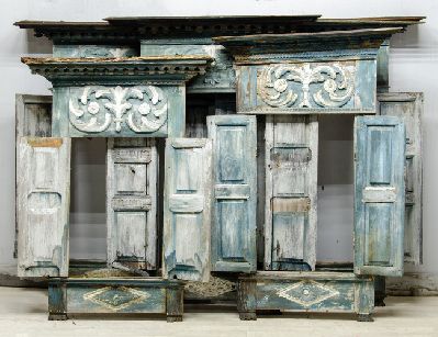Старинные наличники со ставнями, конец 19 века