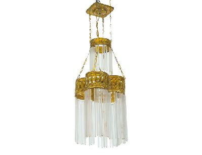 Старинный светильник с подвесками