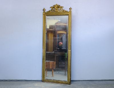 Антикварное простеночное зеркало, 19 век