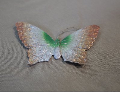 Старинная елочная игрушка бабочка