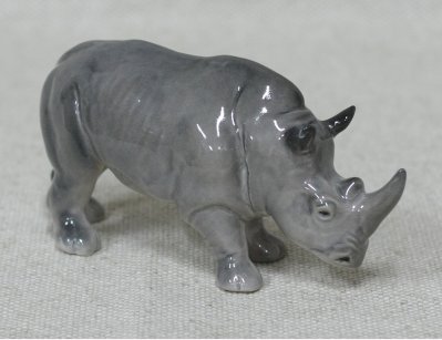Фарфоровая статуэтка Носорог
