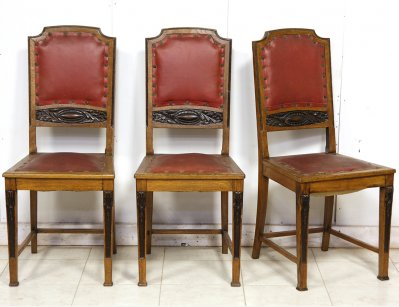 Старинные дубовые стулья модерн
